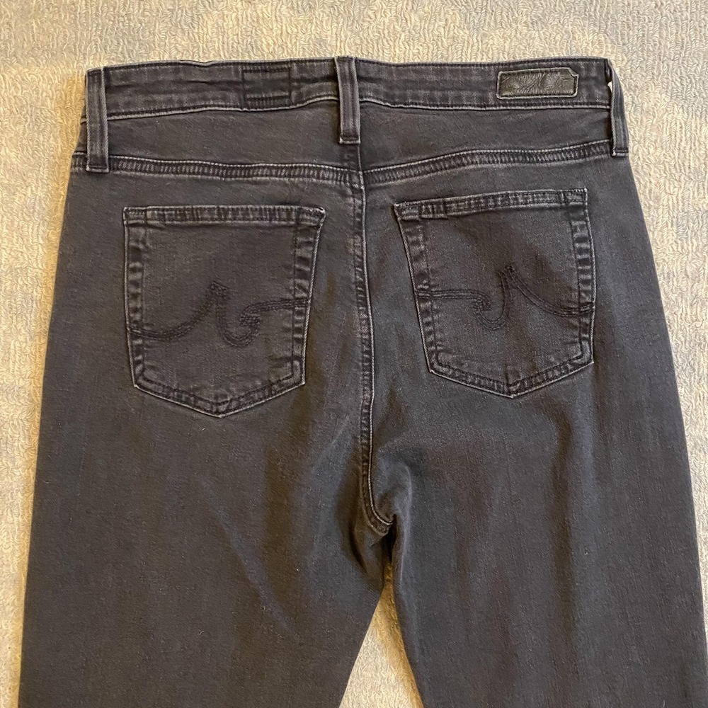 AG Adriano Goldschmied The Mari Jeans Womens 29 Charcoal High Rise Slim Straight - Picture 12 of 15
